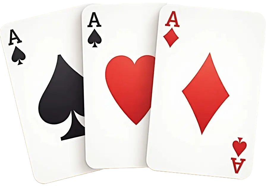 Ícone com cartas animadas para jogo de blackjack