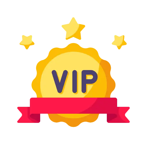 Placa VIP com ícone de fita vermelha